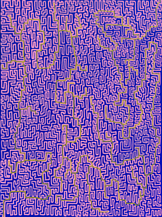 Durchgang Violett Blau