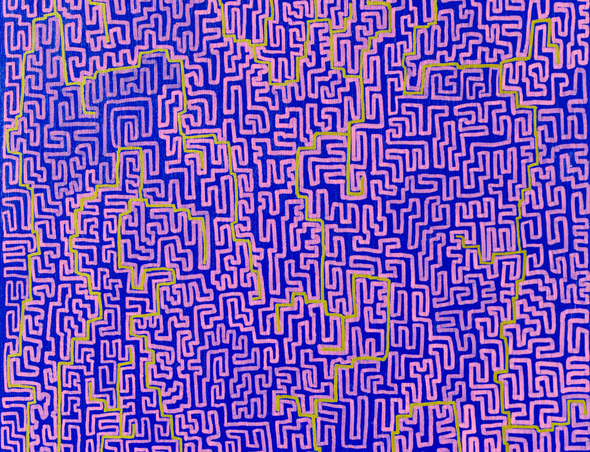 Durchgang Violett Blau