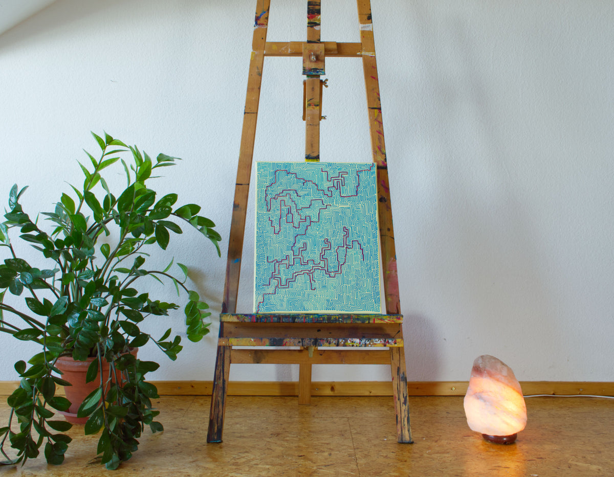 Durchgang Grün Blau