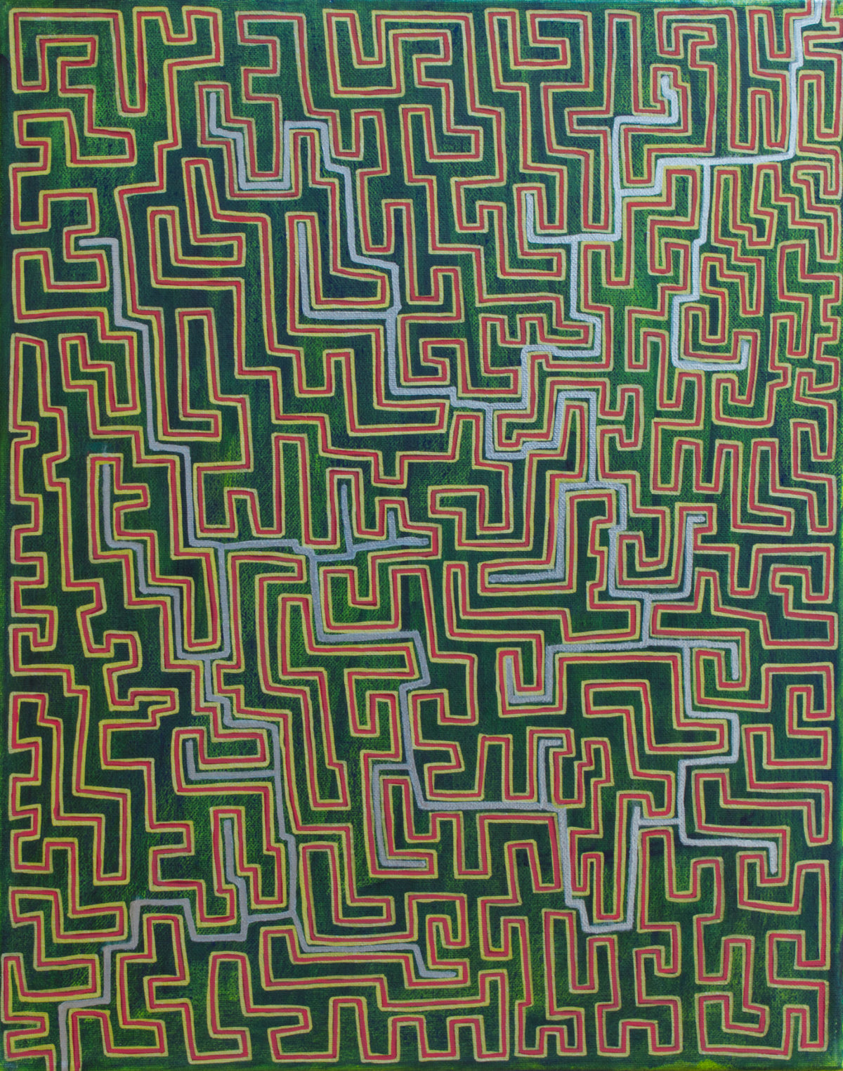 Durchgang Grün Gold