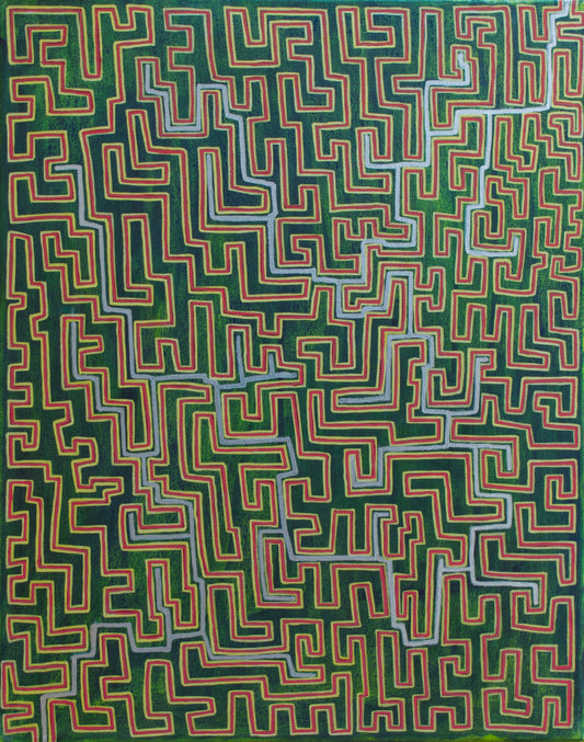 Durchgang Grün Gold