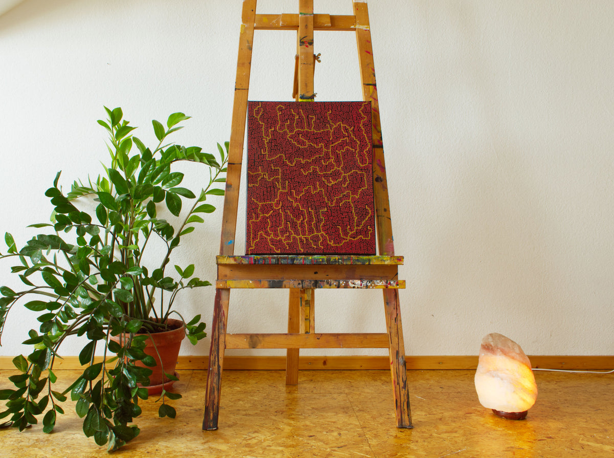 Durchgang Schwarz Rot