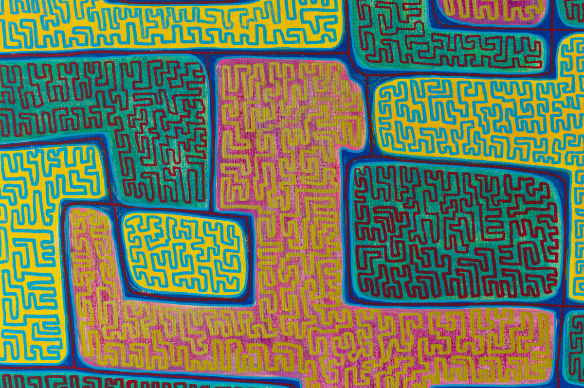 Fragment Magenta Türkis Gelb