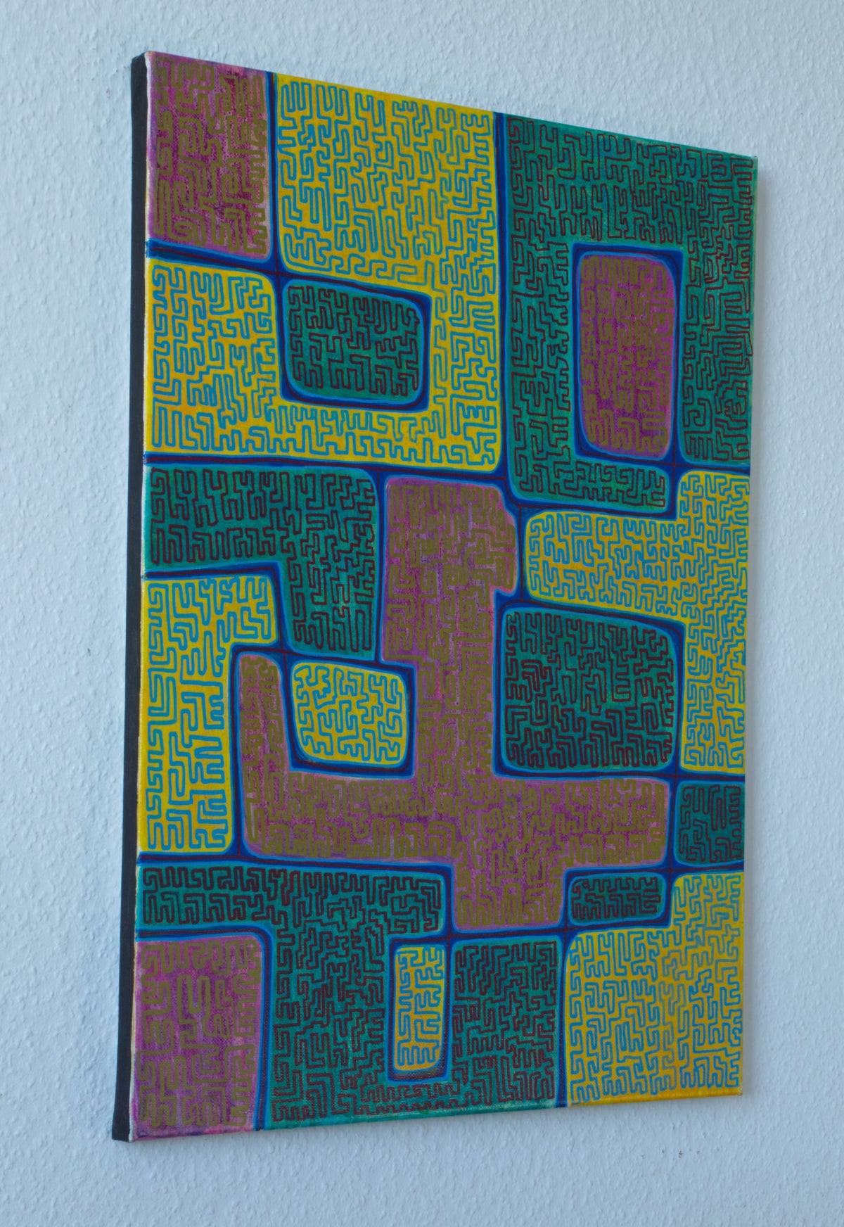 Fragment Magenta Türkis Gelb