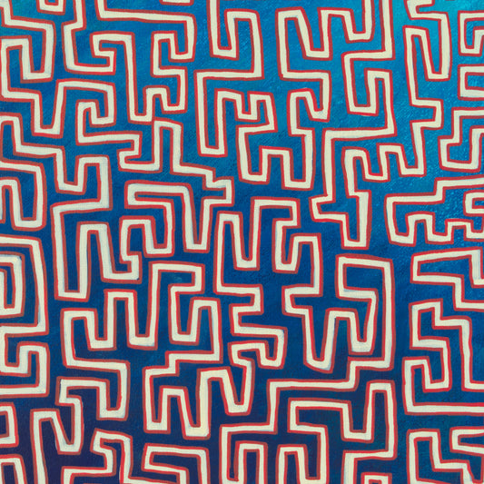 Geschlossen Blau Gelb