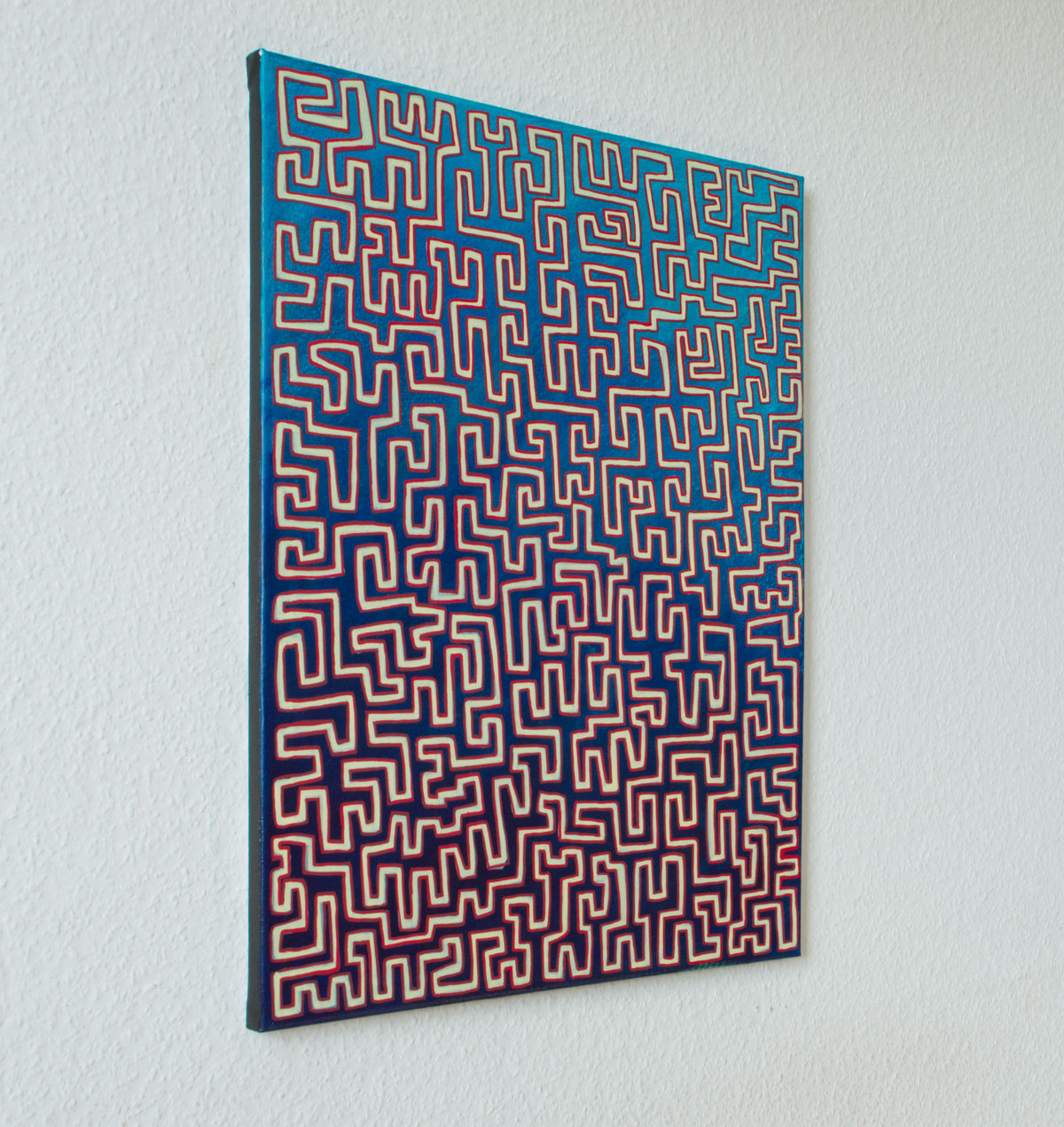 Geschlossen Blau Gelb